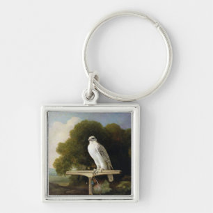 Greenland Falcon (Grey Falcon), 1780 (oil on panel Keychain