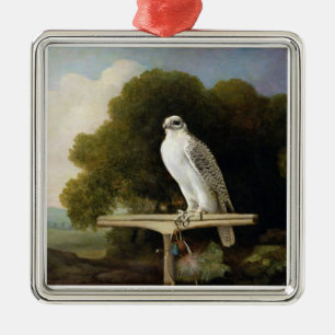 Greenland Falcon (Grey Falcon), 1780 (oil on panel Metal Ornament