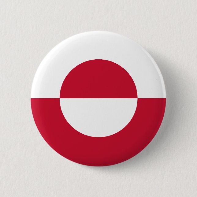 Greenland Flag 2 Inch Round Button (Front)
