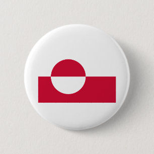 Greenland Flag 2 Inch Round Button