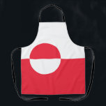 Greenland flag apron<br><div class="desc">An ideal gift for all those who are patriotic of their country!</div>