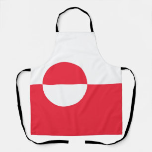 Greenland flag apron