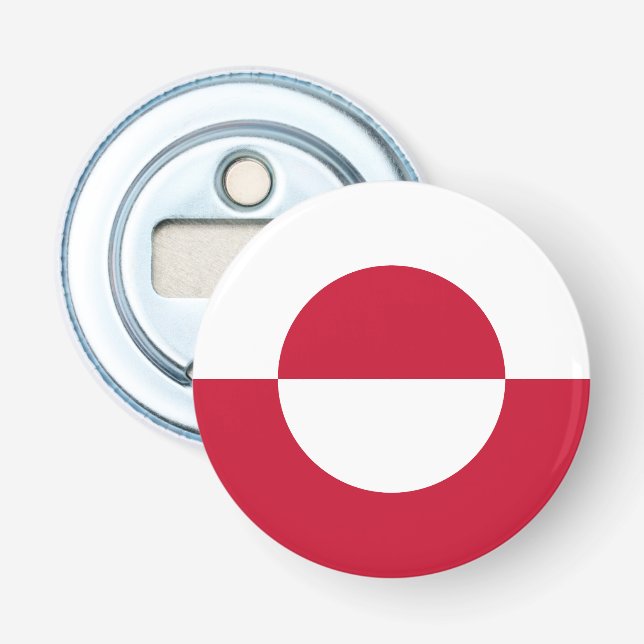 Greenland Flag Bottle Opener (Front)