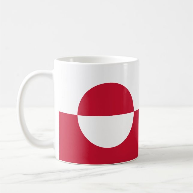 Greenland Flag Coffee Mug (Left)