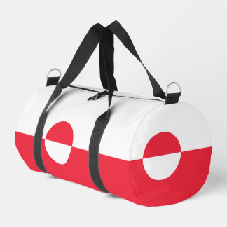 Greenland flag duffle bag