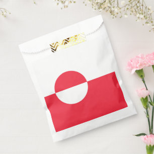 Greenland flag favour bag