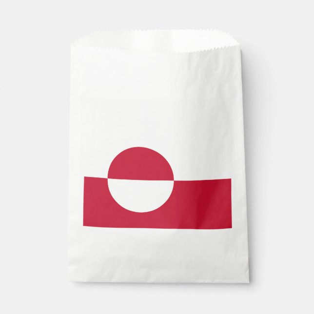 Greenland Flag Favour Bag (Front)