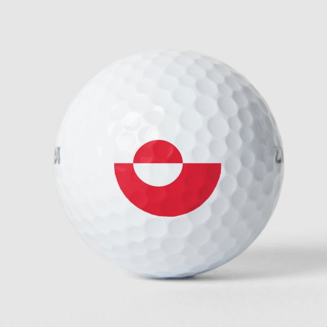 Greenland flag golf balls (Front)