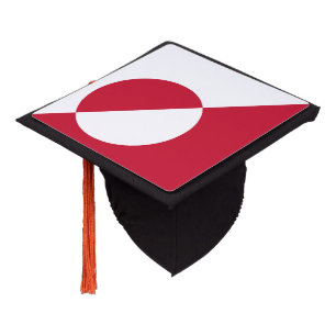 Greenland Flag Graduation Cap Topper