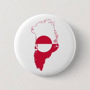 Greenland- flag in country T-Shirt 2 Inch Round Button