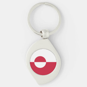 Greenland Flag Keychain