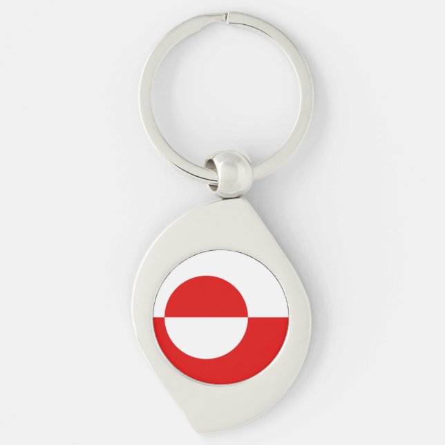 Greenland flag keychain (Front)