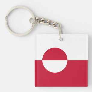 Greenland Flag Keychain