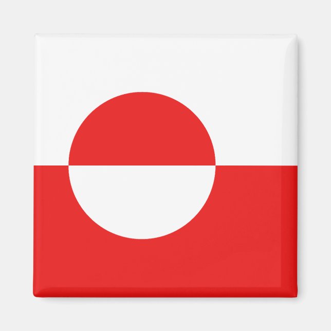 Greenland Flag Magnet (Front)