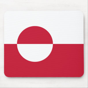 Greenland Flag Mouse Pad