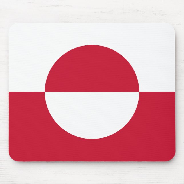 Greenland Flag Mouse Pad (Front)