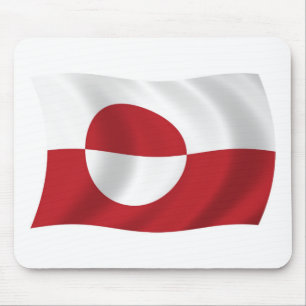 Greenland Flag Mousepad