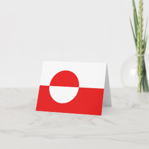 Greenland Flag Notecard