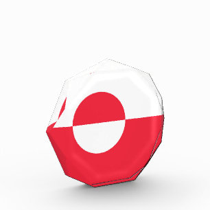 Greenland flag photo block