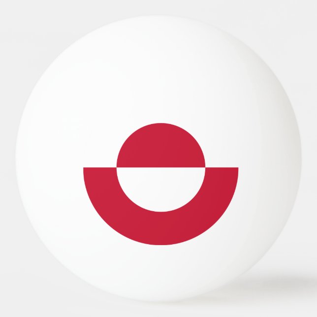 Greenland Flag Ping Pong Ball (Front)