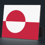 Greenland Flag Plaque<br><div class="desc">Celebrate your admiration for Greenland with this beautifully designed plaque featuring the flag of Greenland! Crafted with attention to detail, this plaque is more than just a decorative piece—it’s a tribute to Greenland’s rich heritage and national pride. The striking design prominently displays the Greenlandic flag, making it a meaningful and...</div>
