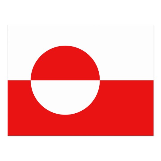 Greenland Flag Postcard