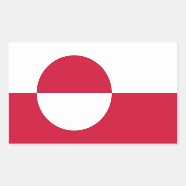 Greenland Flag Sticker (Front)