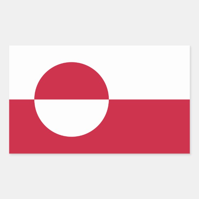 Greenland Flag Sticker (Front)