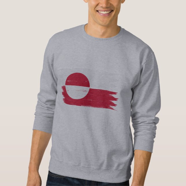 greenland flag  sweatshirt (Front)