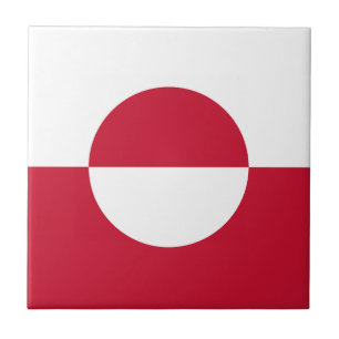 Greenland Flag Tile