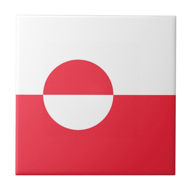 Greenland flag tile (Front)