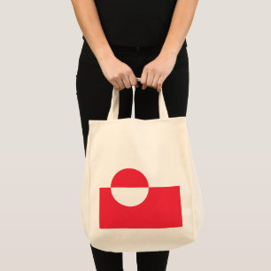 Greenland flag tote bag