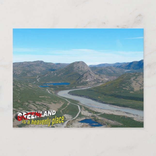 Greenland is a heavenly place postcard (Front)