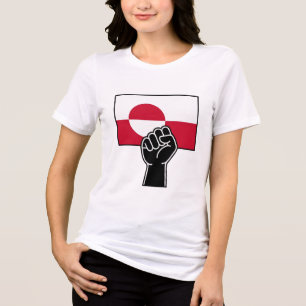 Greenland Is Not For Sale T-Shirt Political Free Tri-Blend Shirt