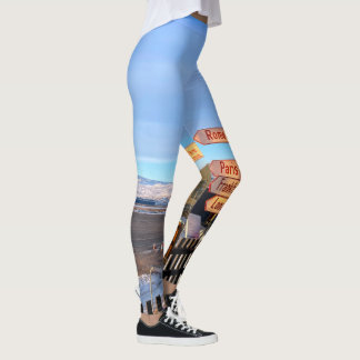 Greenland Kangerlussuaq Airport Destination Post Leggings