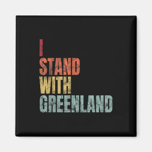 Greenland Lovers I Stand With Greenland Magnet