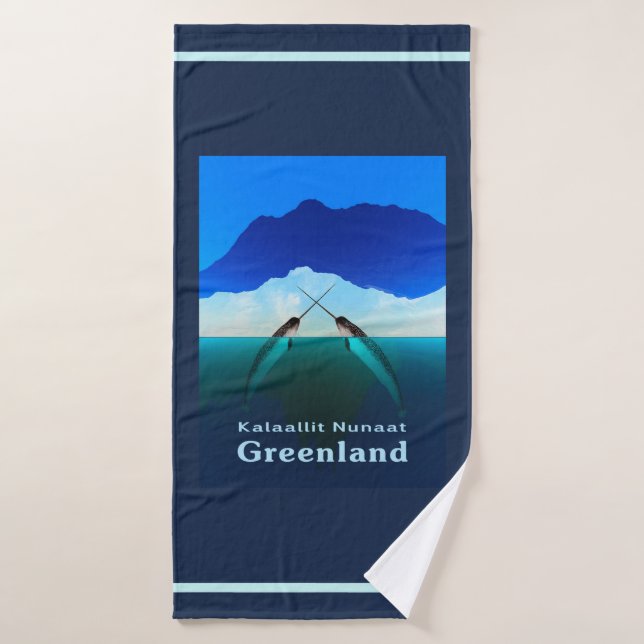 Greenland - Narwhal Bath Towel (Bath Towel)
