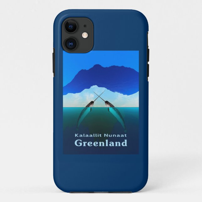 Greenland - Narwhal Case-Mate iPhone Case (Back)