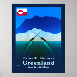 Greenland - Narwhal Poster