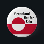 Greenland not for sale 2 inch round button<br><div class="desc">When I was asked to make this button...  I had no idea that the flag of Greenland was red and white...  The other thing I didn't know was that it's covered with ice and Iceland is green! Anyway...  Greenland is not for sale... </div>