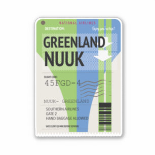Greenland Nuuk travel ticket