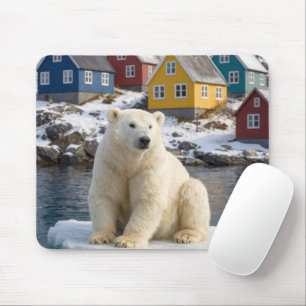 Greenland Polar Bear On an Ice Floe Mouse Pad