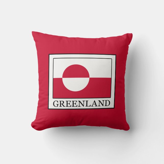 Greenland Throw Pillow (Front)