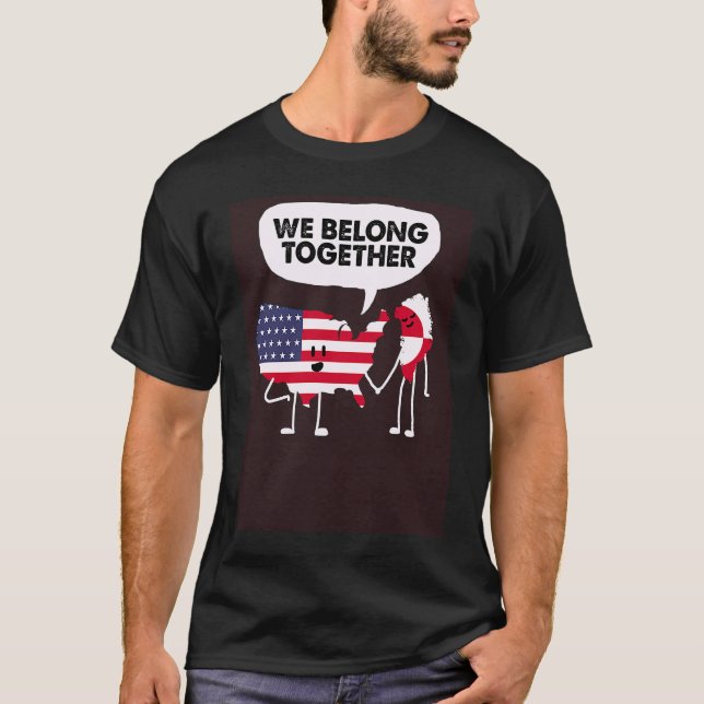 Greenland  We Belong Together  USA 51st State T-Shirt (Front)