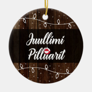 Greenlandic Merry Christmas, Juullimi Pilluarit Ceramic Ornament