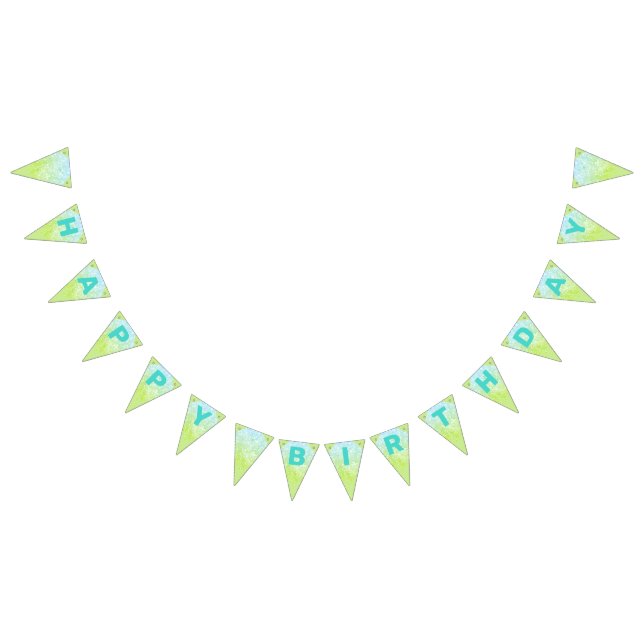 Greenleaf Glitter Happy Birthday Bunting Flags (All)