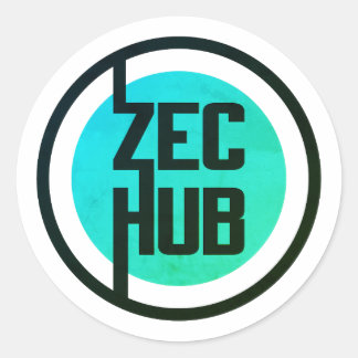 Greenleaf ZecHub Logo Classic Round Sticker