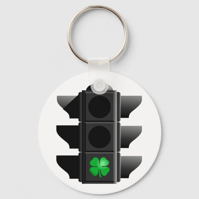 greenlight shamrock. keychain (Front)