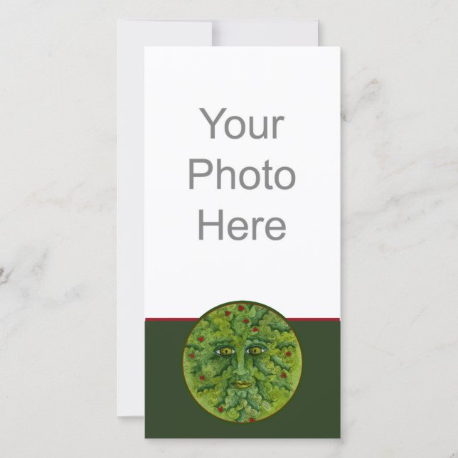 Greenman Holly Carte photo (Devant)