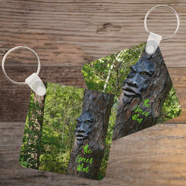 GreenMan Pagan Mythology Celtic Myth Photographic Keychain (Creator Uploaded)